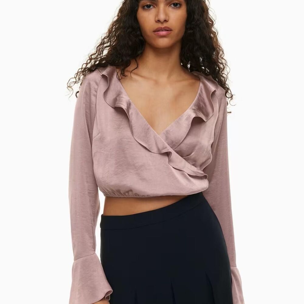 Aritzia Women's Pink and Purple Blouse